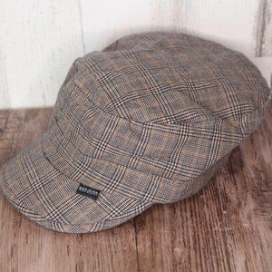 Peter Grimm Hat Brown Houndstooth Plaid  Newsboy